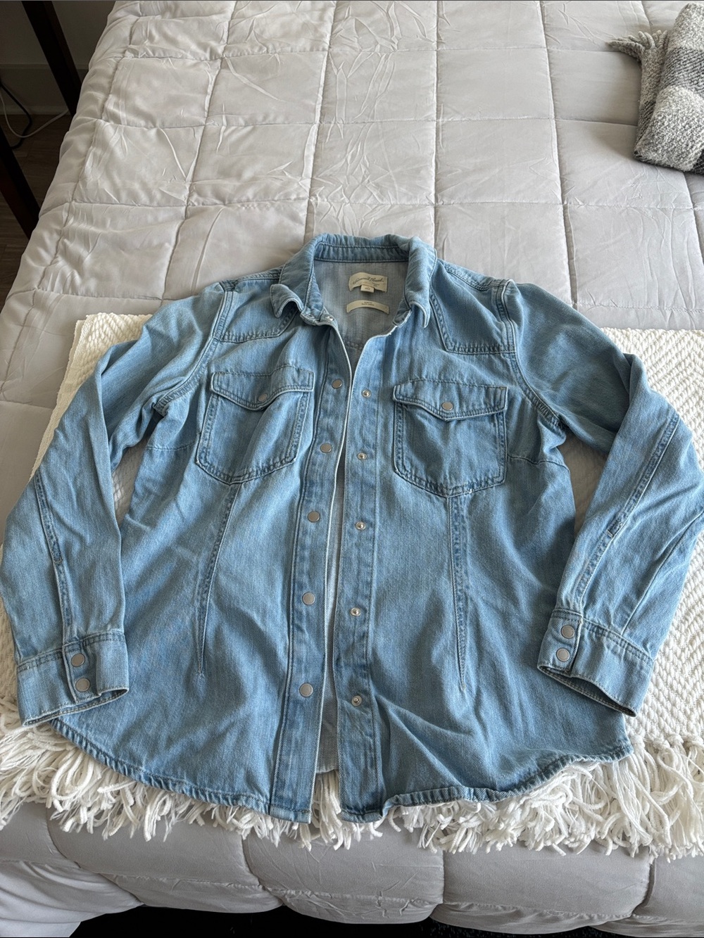 Denim button down shirt